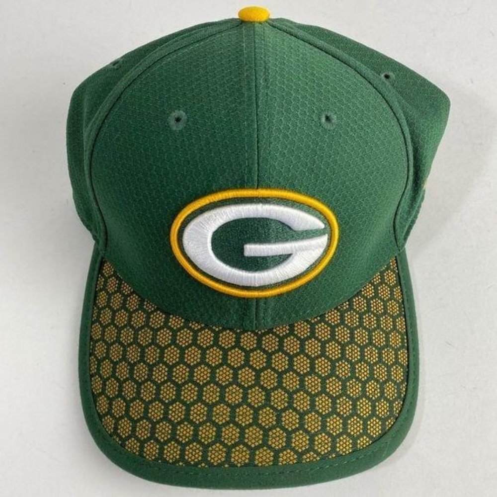 New Era 39THIRTY NFL Green Bay Packers Hat‎ Green On Field Sideline Collection